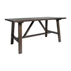 Tavolino da caffè Eli in legno massello stile rustico