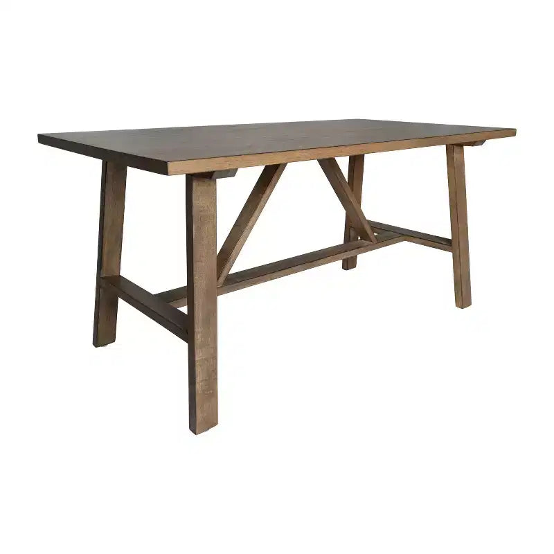 Tavolino da caffè Eli in legno massello stile rustico