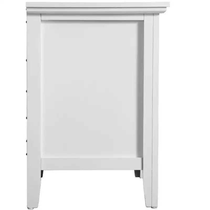 Comodino Hammond bianco a 3 cassetti