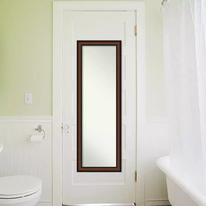 Specchio Yale Noce Non Smussato da Porta