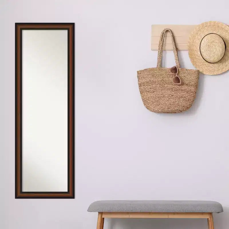 Specchio Yale Noce Non Smussato da Porta