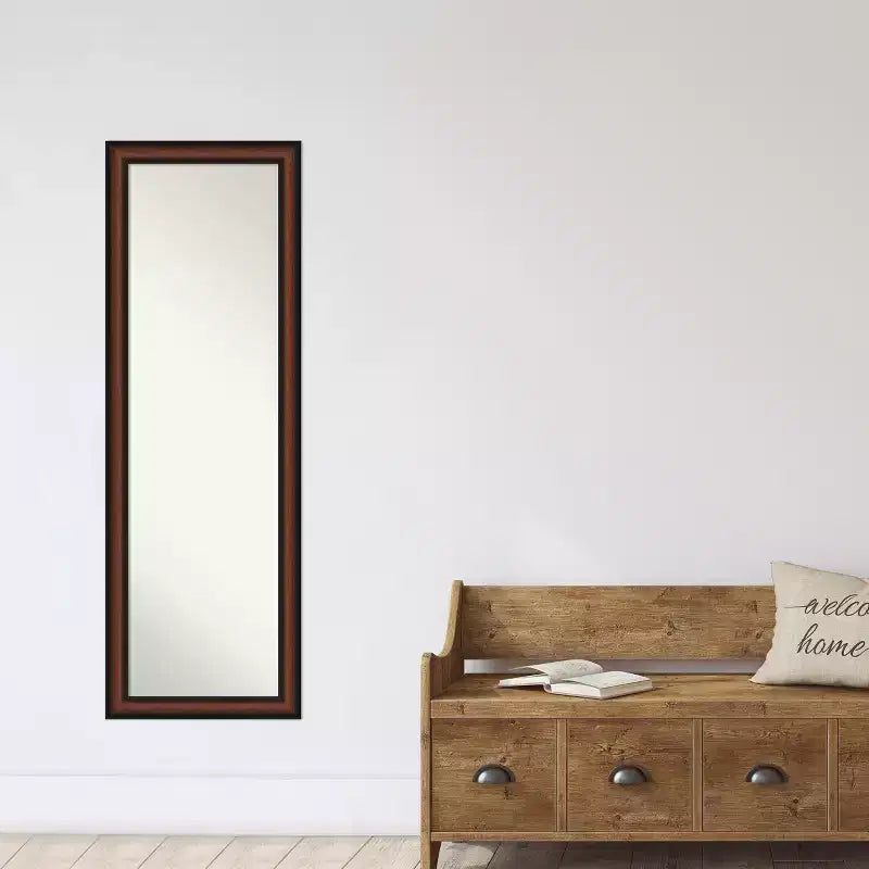 Specchio Yale Noce Non Smussato da Porta