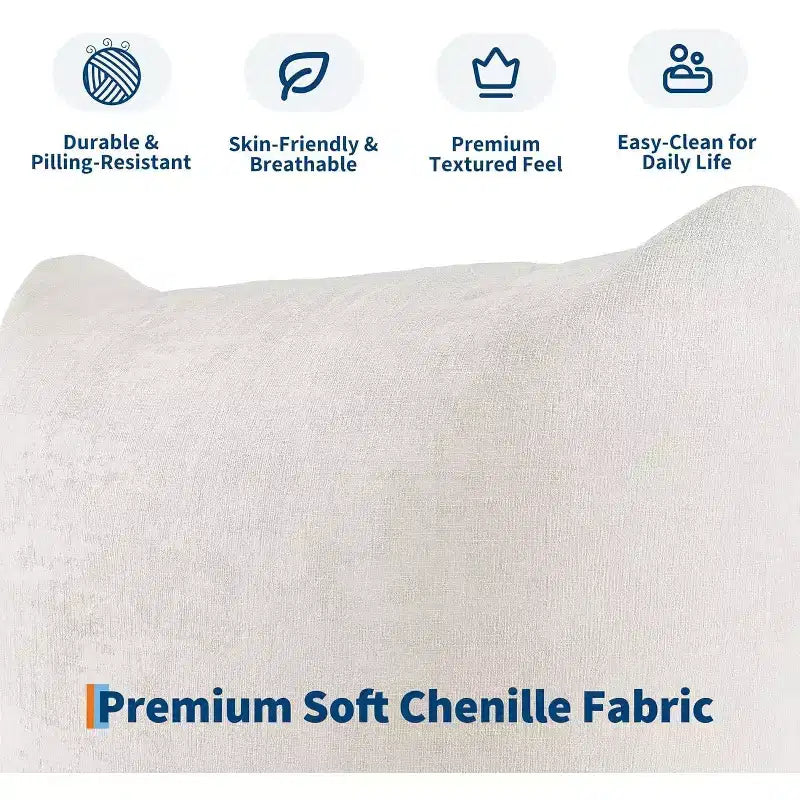Modulares 2-Sitzer-Sofa aus Chenille-Stoff, Cloud-Sofa mit hoch belastbarem Schaumstoff, kompaktes Sofa ohne sichtbare Füße für kleine Räume