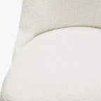 Sgabello da bar imbottito girevole ad altezza bancone da 26", crema