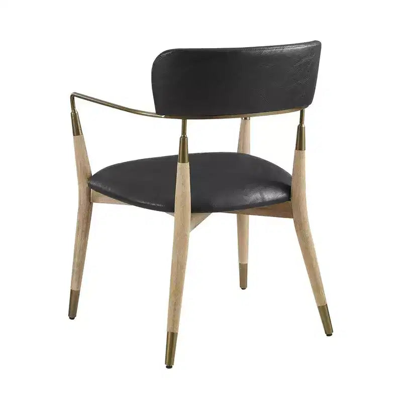 HOMLUX Set di 2 sedie da pranzo imbottite con braccioli e schienale curvo