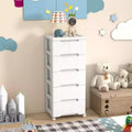 1/2 pz Carrello Portatutto a 6 Cassetti in Plastica con 4 Ruote Universali