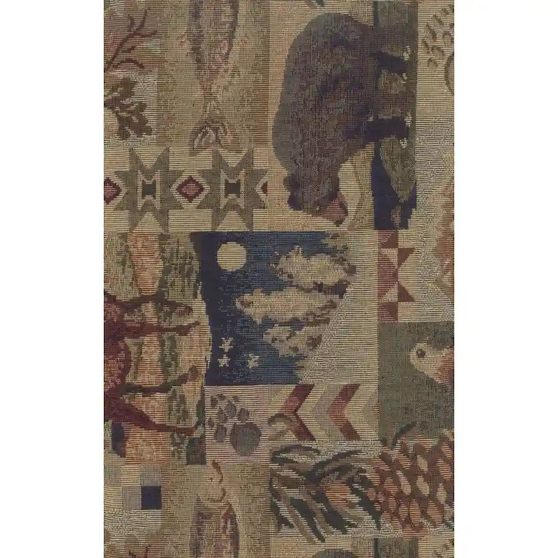 Dondolo girevole in rattan con cuscino arazzo