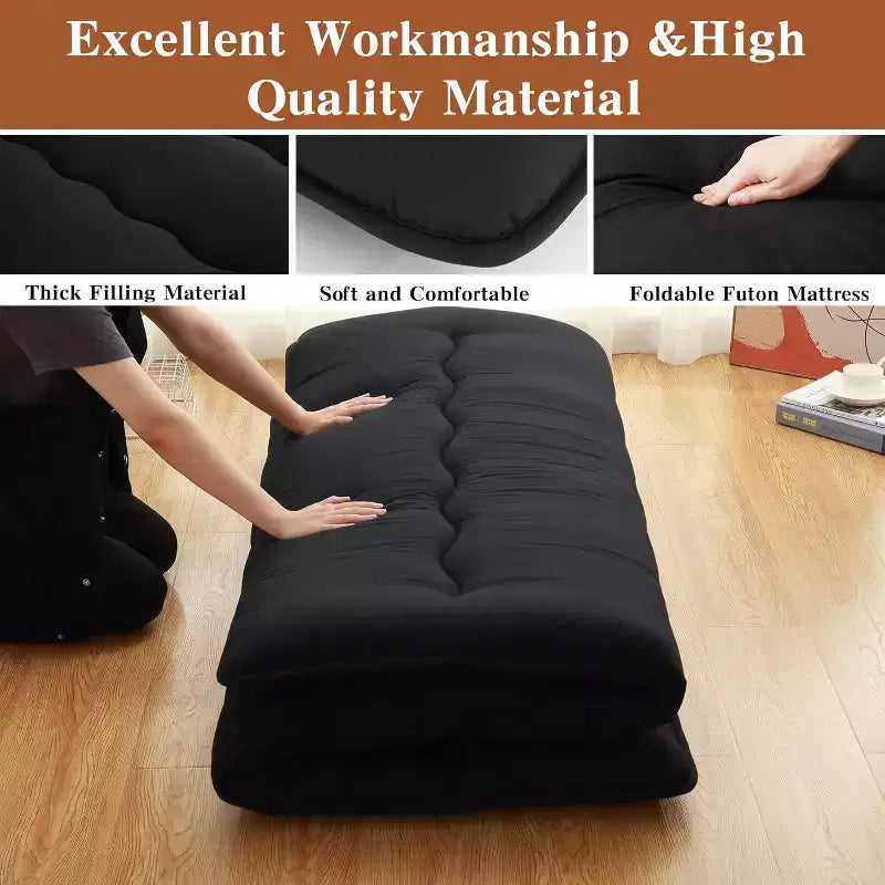 Colchão futon japonês, colchão dobrável para dormir no chão, esteira tatami para casa, colchão de campismo