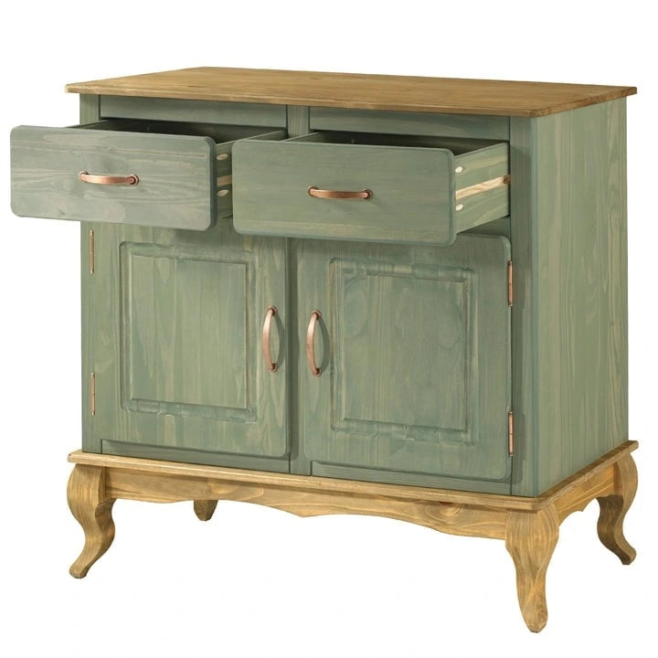 Credenza a buffet in legno verde