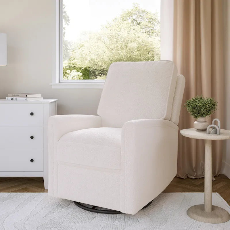 Swivel Glider Recliner Chair with Footrest