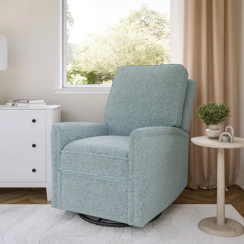 Swivel Glider Recliner Chair with Footrest