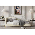 Divano letto singolo imbottito con borchie decorative