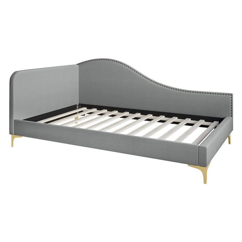 Upholstered Twin Daybed with Nailhead Trim