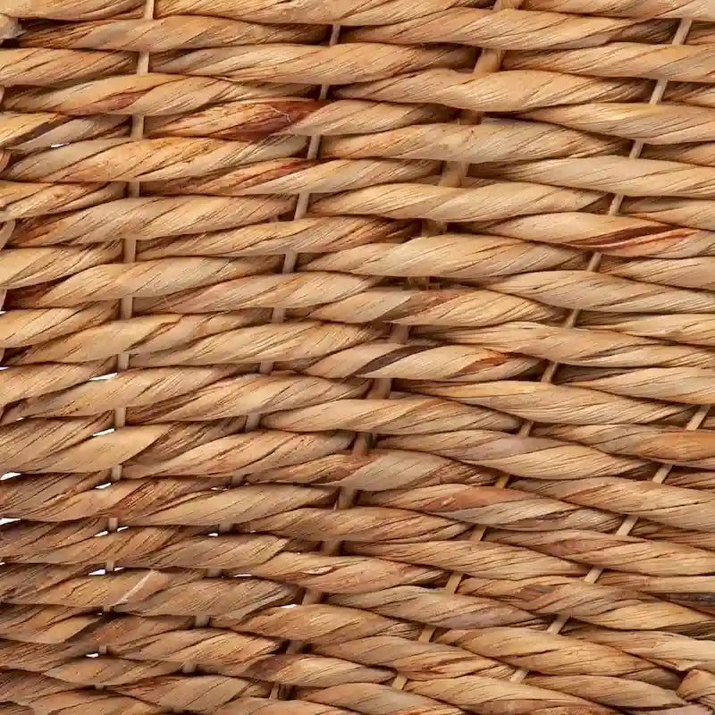 Coastal Natural Woven Water Hyacinth Side Table