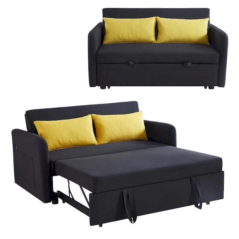 Divano Letto Convertibile a Due Posti con USB