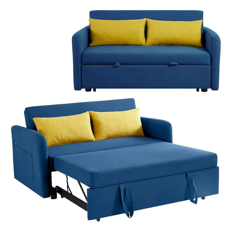 Divano Letto Convertibile a Due Posti con USB