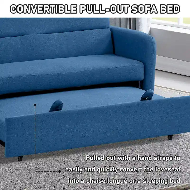 Divano Letto Convertibile a Due Posti con USB