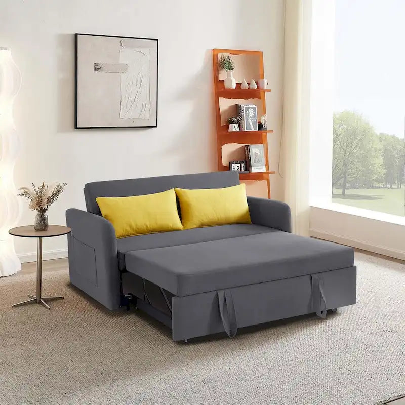 Divano Letto Convertibile a Due Posti con USB