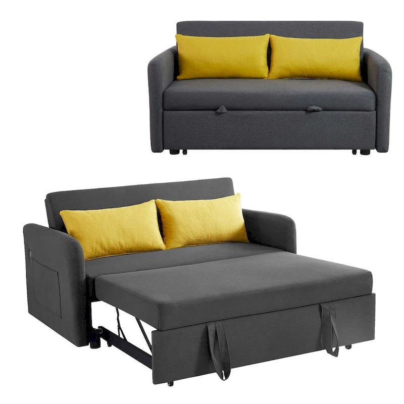 Divano Letto Convertibile a Due Posti con USB