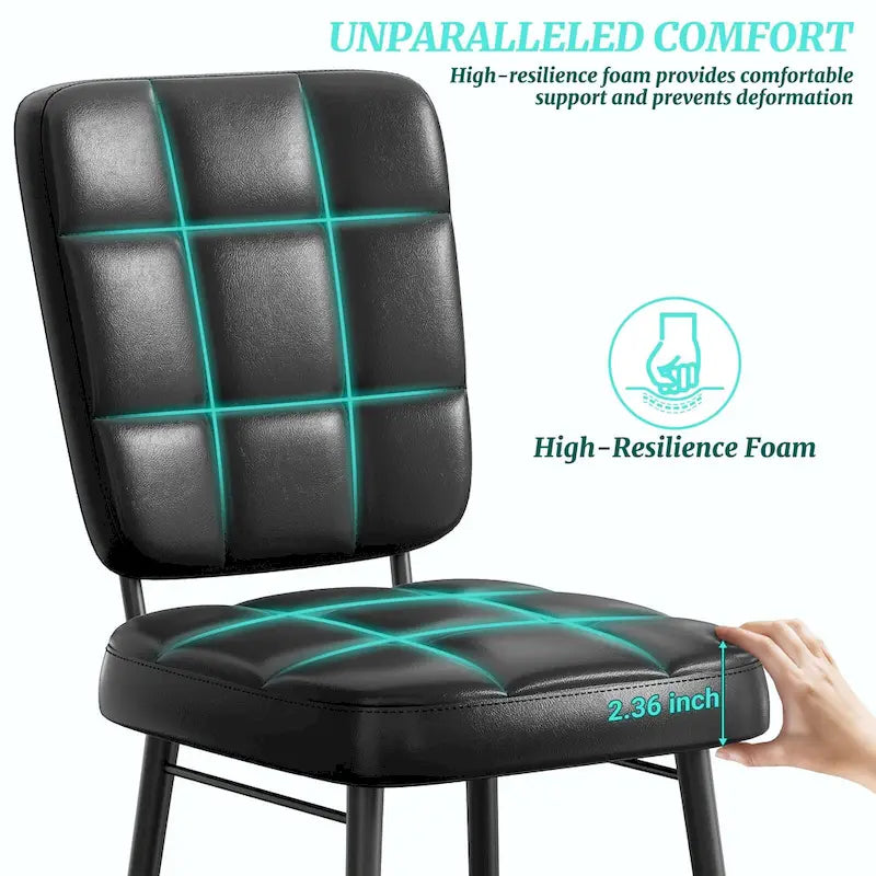Chaises de salle à manger modernes, lot de 2/4/6/8, chaises de cuisine rembourrées avec coussin épais pour salle à manger