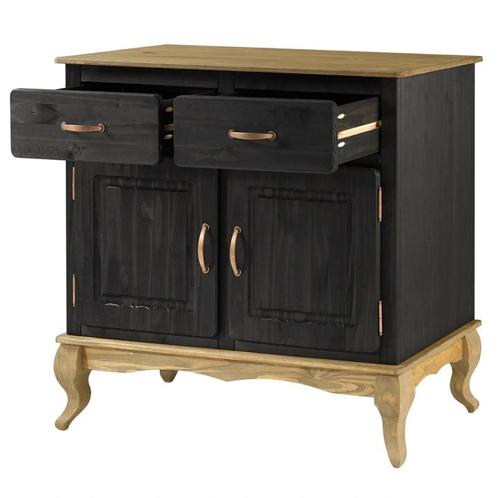 Credenza a buffet in legno verde