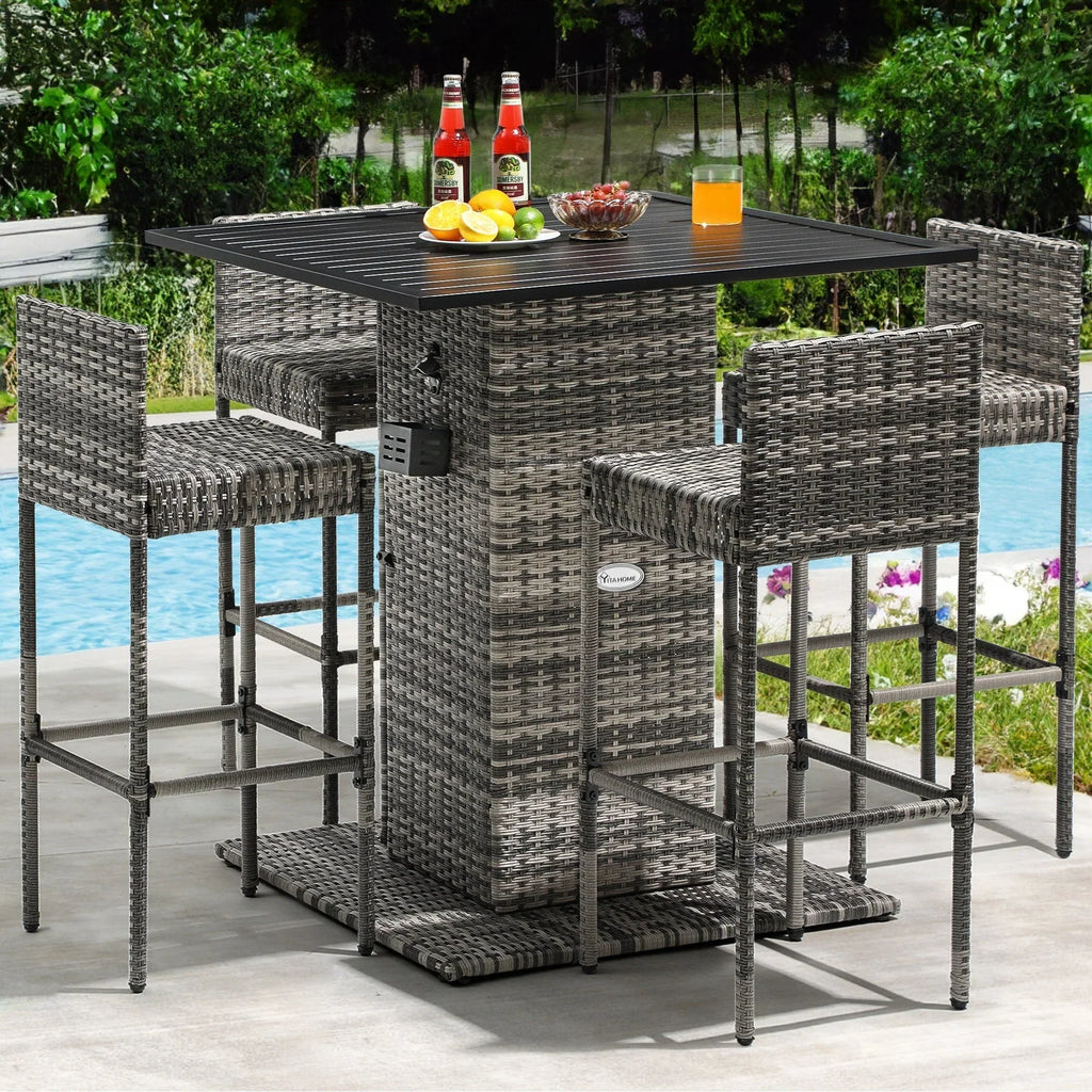 Moasis 5-teiliges Outdoor-Möbelset aus Rattan – 5-teilig