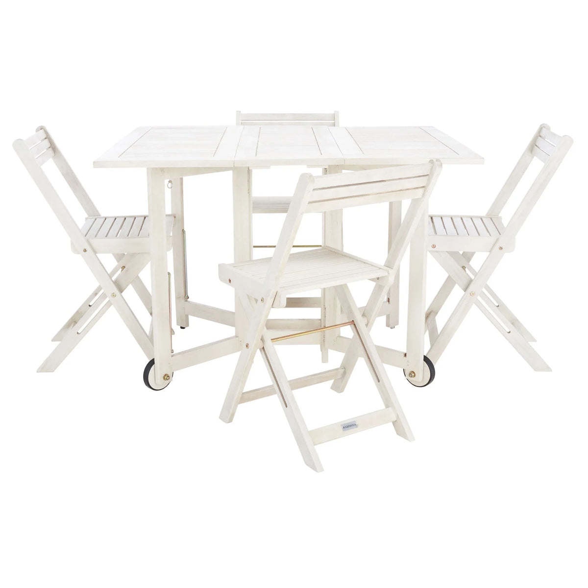 Conjunto de mesa de jantar exterior SAFAVIEH Brandy com 5 peças - 43Wx35Dx29H