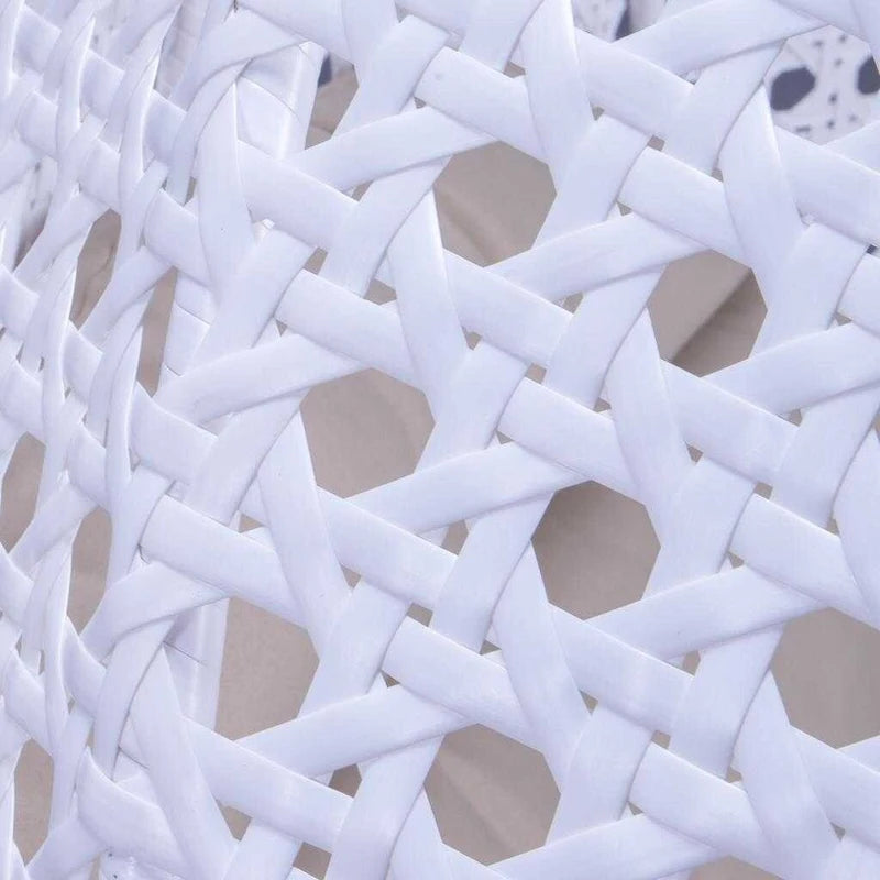 Poltrona sospesa a uovo LeisureMod per 2 persone con supporto - Altalena da patio in rattan intrecciato per esterni/interni, chaise longue con cuscini