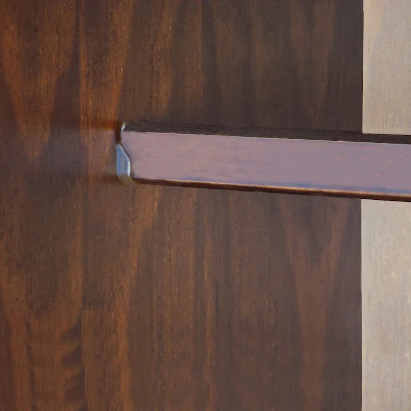 Guarda-roupa de 4 portas Kyle da Palace Imports, 100% em madeira maciça, com portas de madeira maciça ou espelhadas