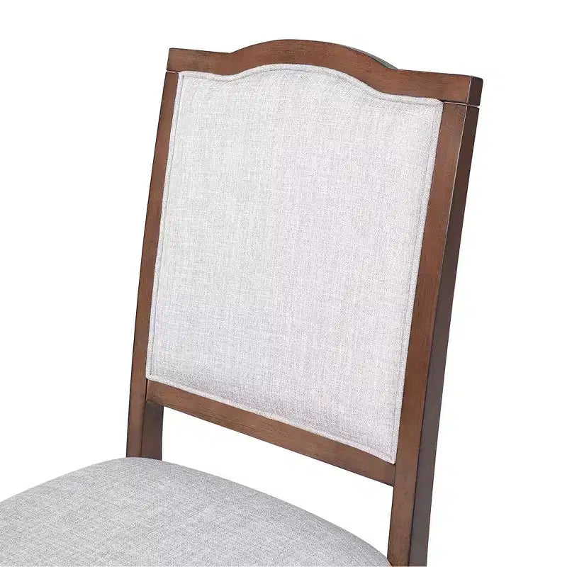 Ensemble de 4 chaises de salle à manger de style maison de campagne, à dossier haut et assise rembourrée