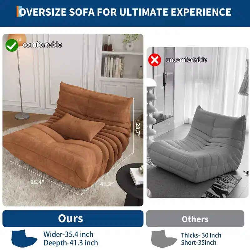 Modulární sedací souprava, pohovka Togo s hlubokým sedákem