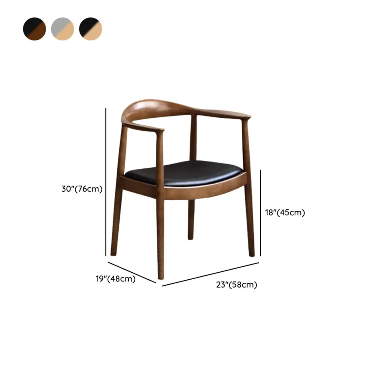 Chaise de salle à manger scandinave avec structure en bois courbé, assise tressée et accoudoirs