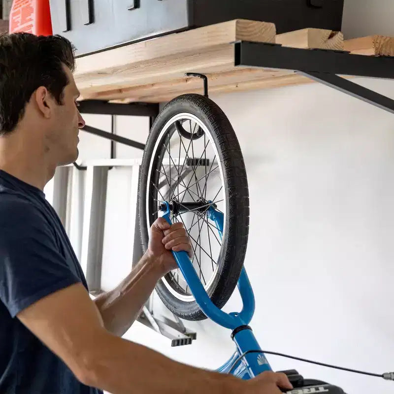 StoreYourBoard 2' x 8' doe-het-zelf-wandplankbeugels | extra stevige garagewandplank
