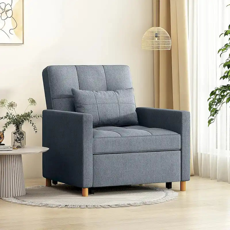 AECOJOY 3-in-1 slaapbankstoel met kussen en verstelbare rugleuning