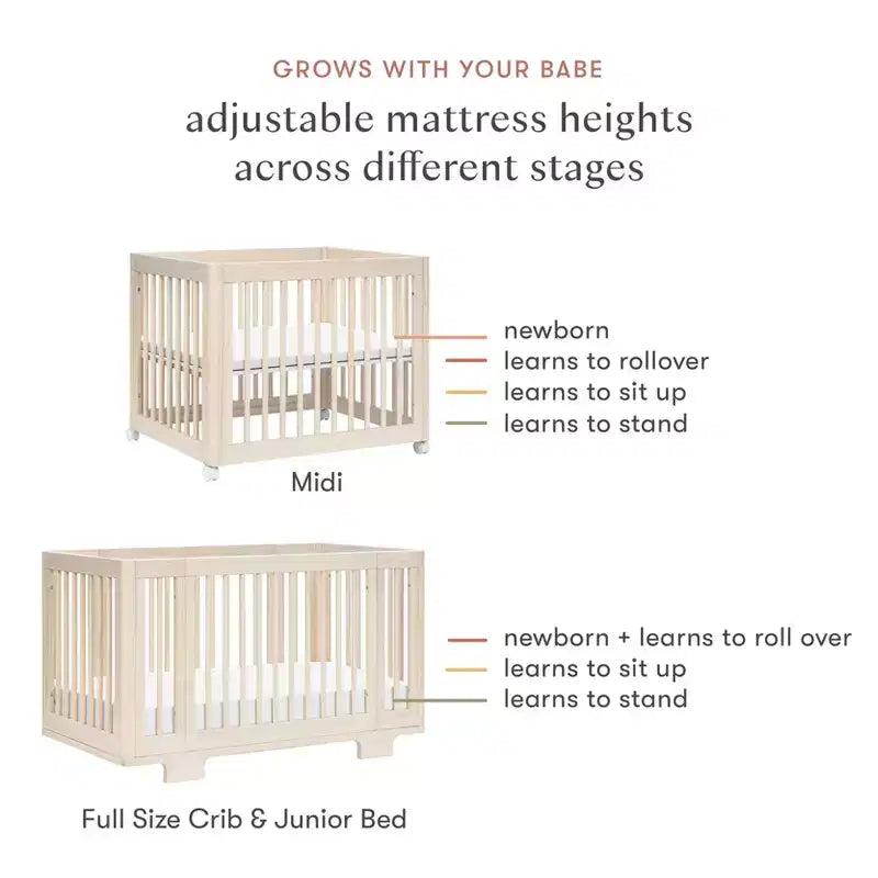 Berço convertível Babyletto Yuzu 8 em 1 com kits de conversão para todas as fases