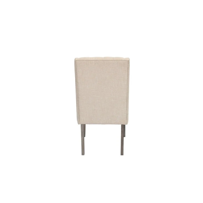 Set da pranzo rustico grigio allungabile Best Quality Furniture da 9 pezzi