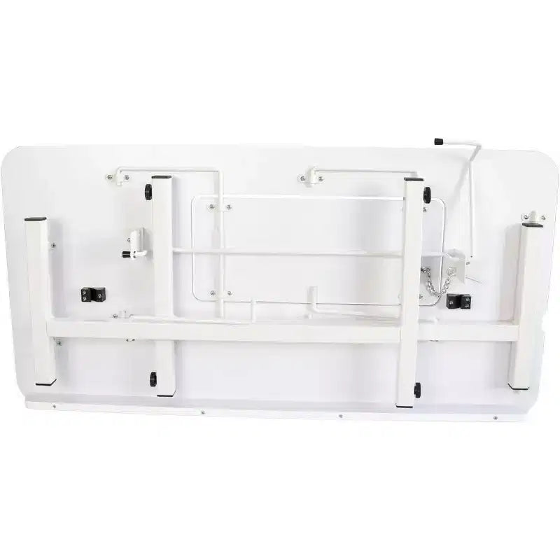 Mesa de costura portátil e dobrável SewingRite SewStation 101 com pernas de aço, branca - perfeita para casa, escritório e empresa