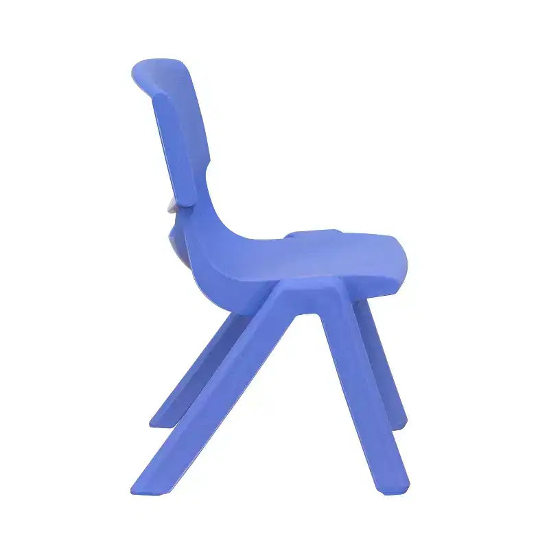Rechteckiges, höhenverstellbares Aktivitätstisch-Set aus Kunststoff von Emma und Oliver, 23,625 W × 47,25 L, mit 6 Stühlen