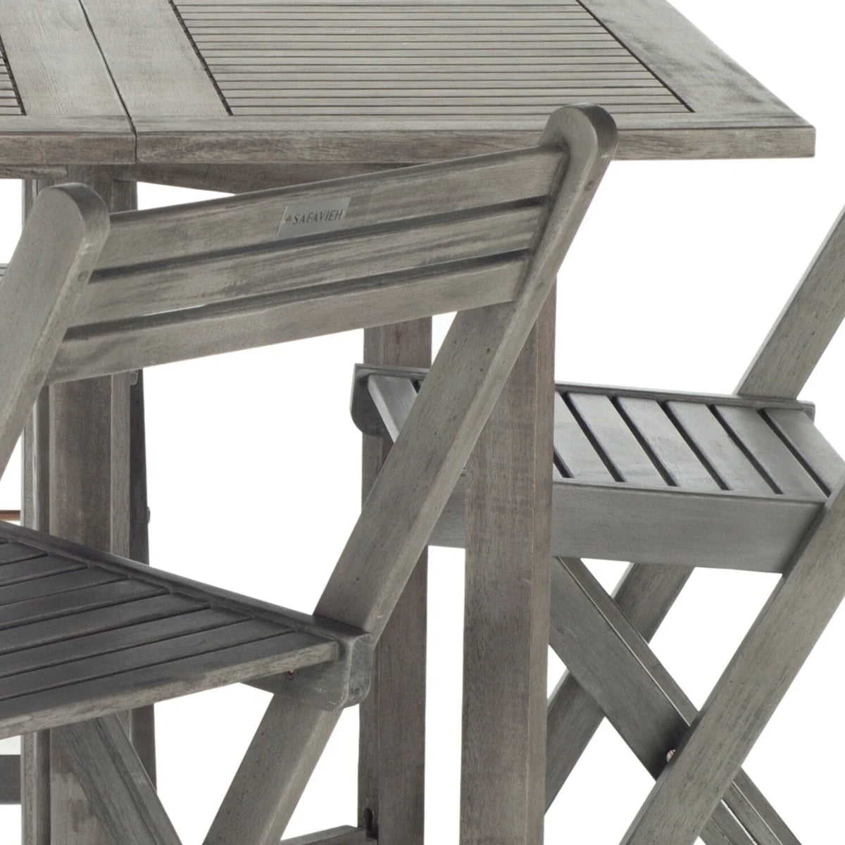Conjunto de mesa de jantar exterior SAFAVIEH Brandy com 5 peças - 43Wx35Dx29H