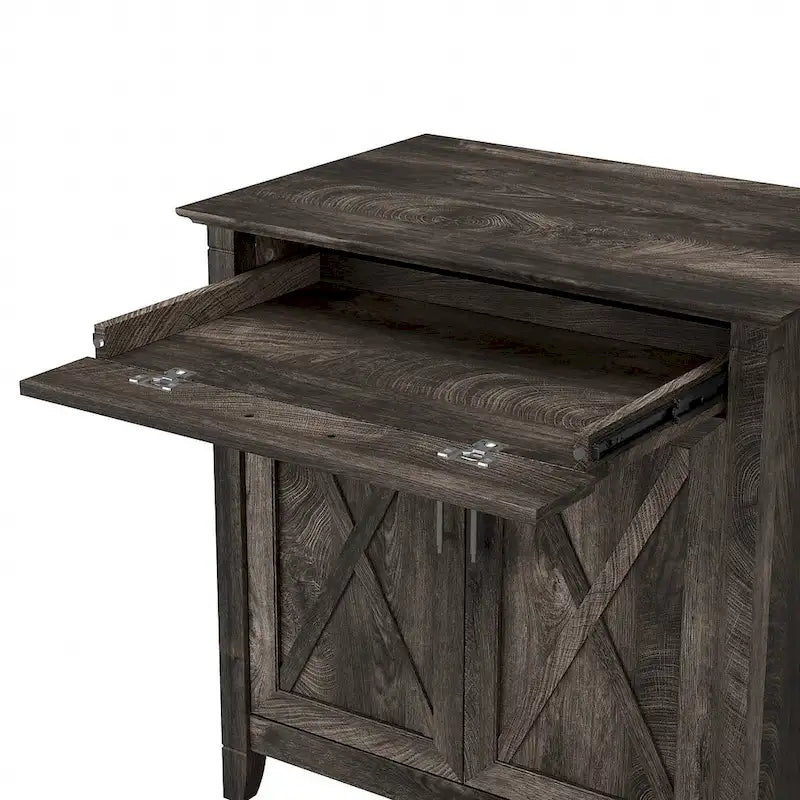 Bureau secrétaire Key West avec meuble de rangement, par Bush Furniture