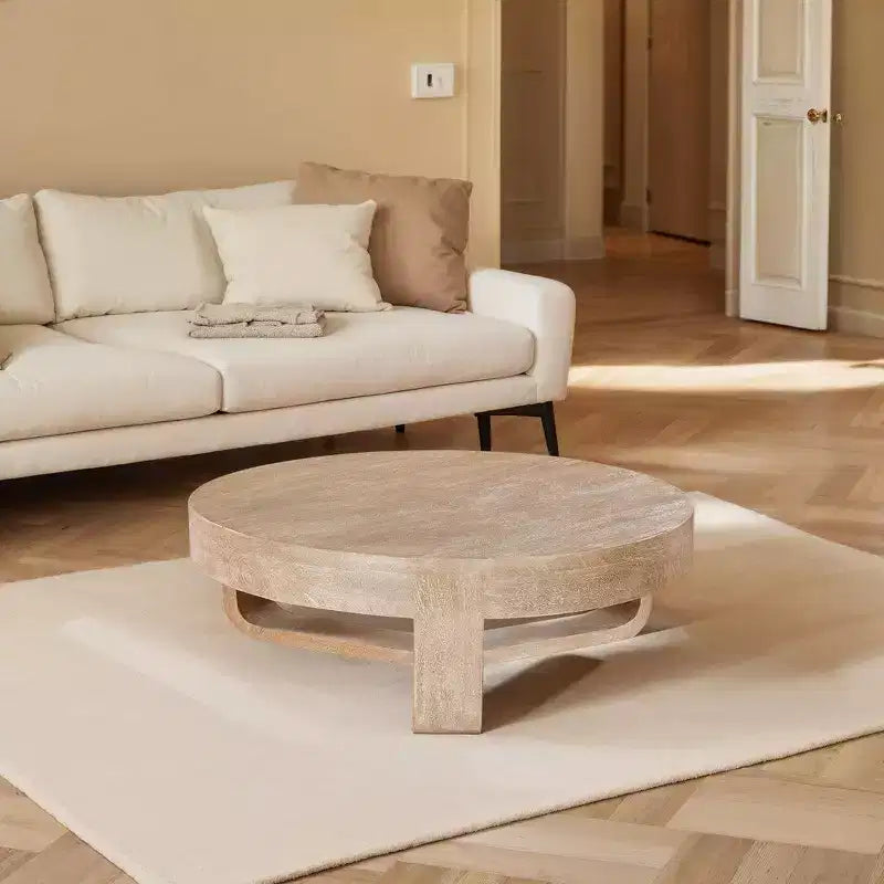 Kulatý konferenční stolek Royal Hampton 32 Inch s otevřenou podnoží ve tvaru saní