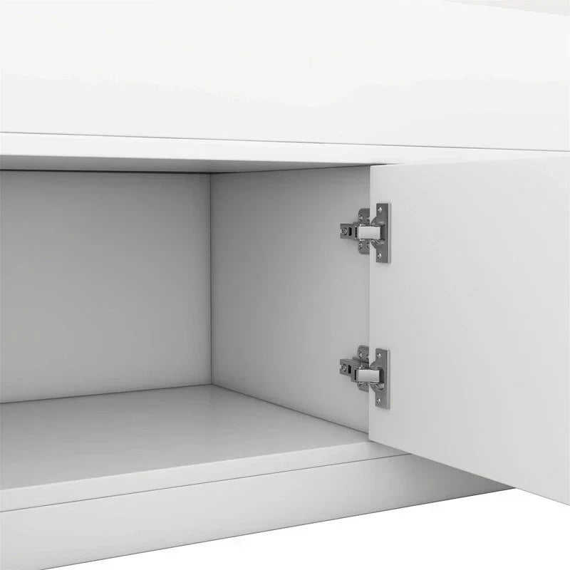 Cama de plataforma tipo capitão Twin/Full com 4 gavetas e prateleiras de arrumação, estrutura de cama em madeira maciça com cabeceira-estante para arrumação
