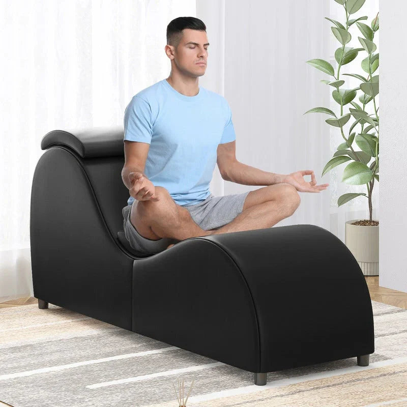 Chaise de yoga d’intérieur Mixoy, chaise longue de yoga incurvée pour s’étirer, faire de l’exercice et se détendre