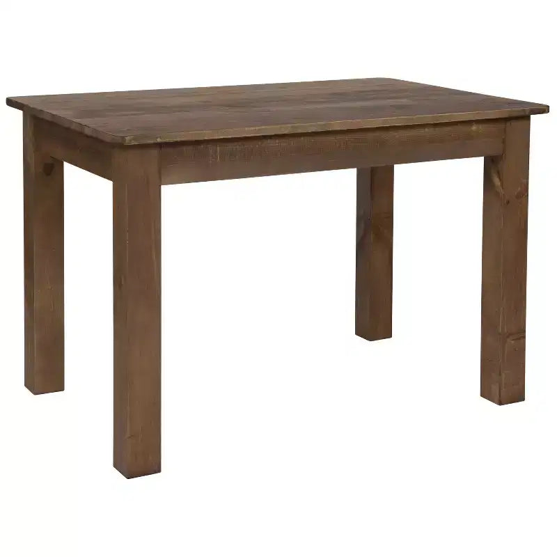 Tavolo da pranzo rettangolare in pino massello Flash Furniture, 46 x 30
