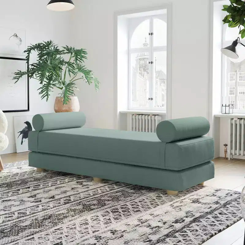 Letto da giorno / divano letto pieghevole matrimoniale - Microvelvet