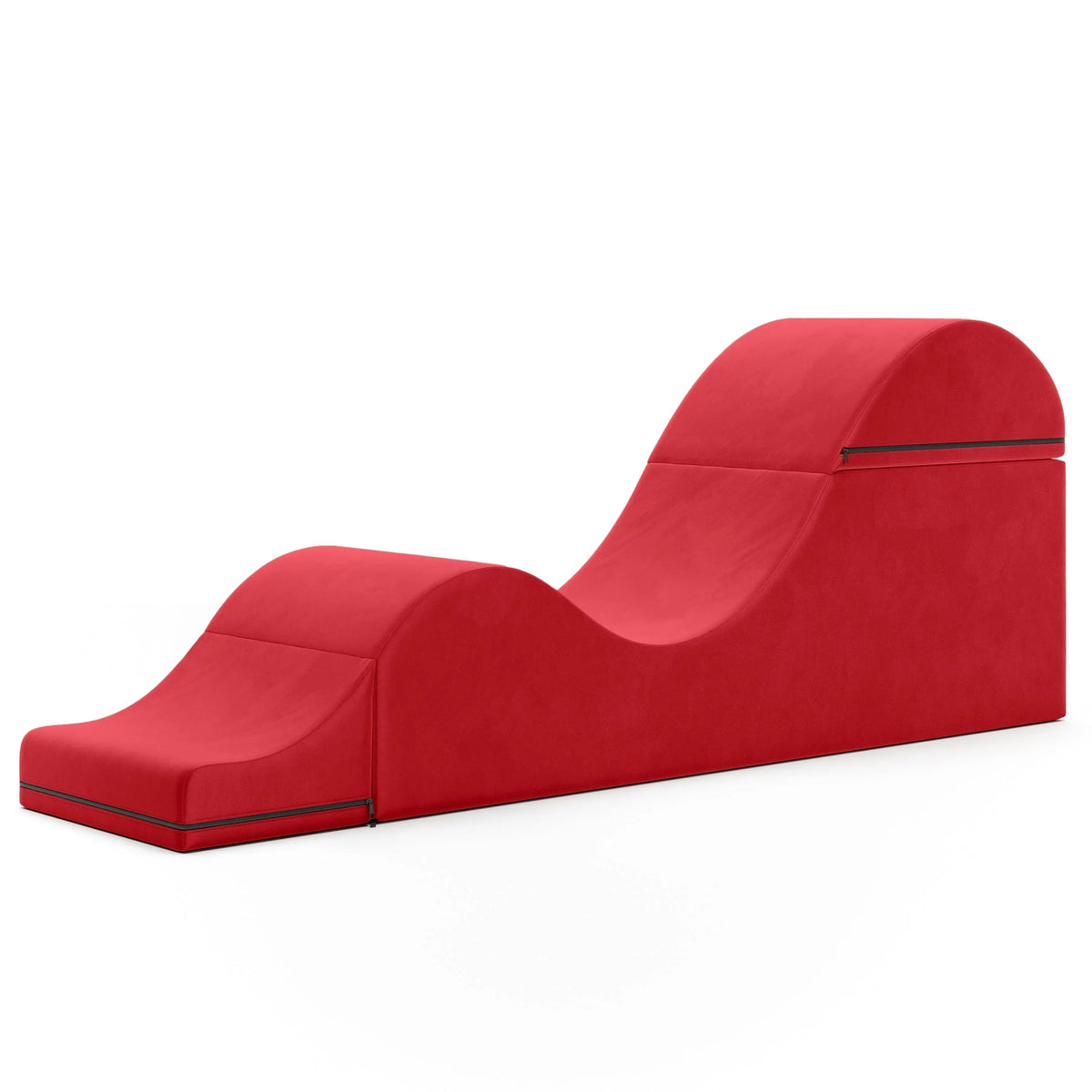 Avana Kami converteerbare chaise longue / yoga en massage - 2-in-1 hocker met verborgen uitklapbare yogastoel, microvelours - N/A