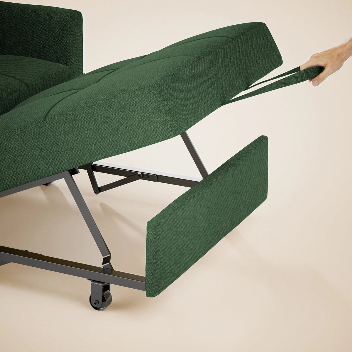 Sofá-cama ajustável 3 em 1, sofá-cadeira extraível, cama dobrável convertível para a sala de estar