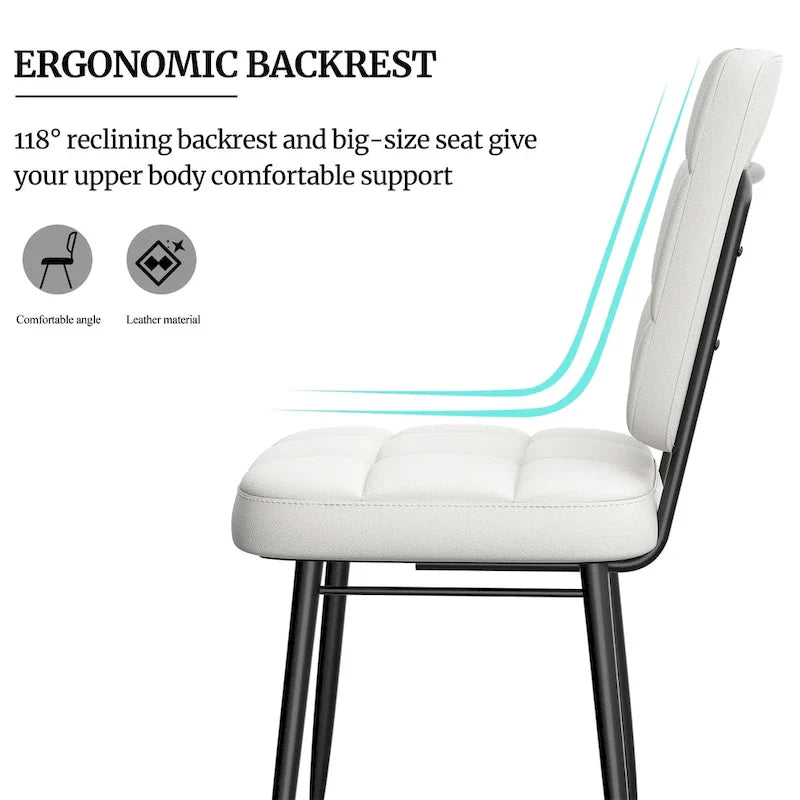 Chaises de salle à manger modernes, lot de 2/4/6/8, chaises de cuisine rembourrées avec coussin épais pour salle à manger