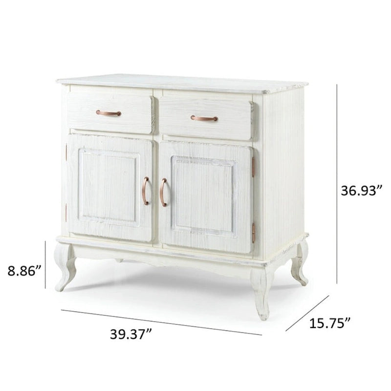 Credenza a buffet in legno verde