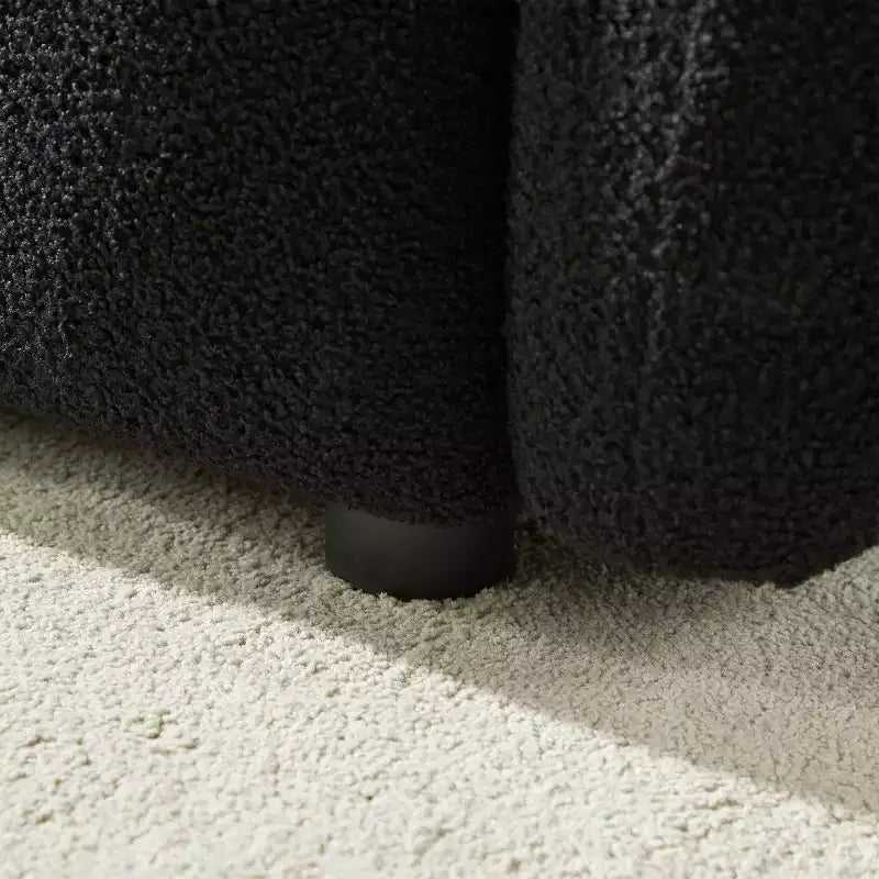 Divano moderno GDFStudio Alanna da 79,5 pollici, a 3 posti, rivestito in tessuto teddy con cuscini